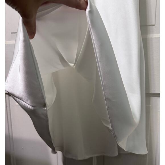 NWT Sachin Babi White Satin Cut Out Open Back Midi Dress Size 6 - Picture 8 of 14